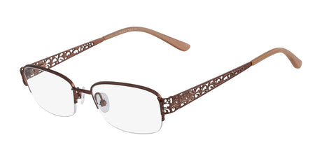 Marchon NYC TRES JOLIE 160 Eyeglasses Shiny Brown