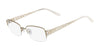 Marchon NYC TRES JOLIE 160 Eyeglasses / Shiny Gold / Size 52
