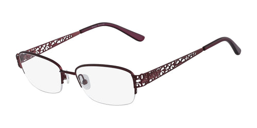 Marchon NYC TRES JOLIE 160 Eyeglasses / Shiny Bordeaux / Size 50