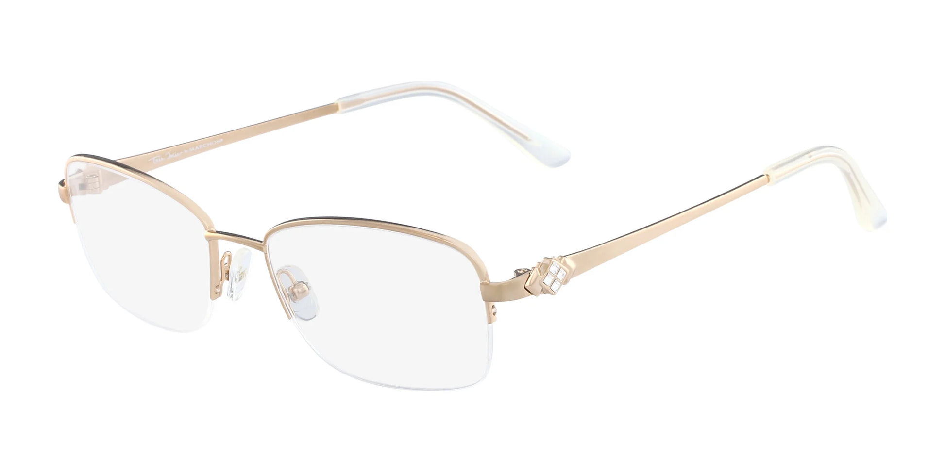 Marchon NYC TRES JOLIE 173 Eyeglasses Rosegold