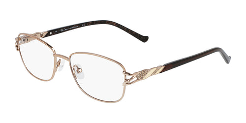 Marchon NYC TRES JOLIE 195 Eyeglasses / Light Brown / Size 49
