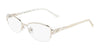 Marchon NYC TRES JOLIE 194 Eyeglasses / Light Gold / Size 52