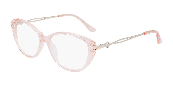 Marchon NYC TRES JOLIE 205 Eyeglasses / Pink Crystal / Size 54