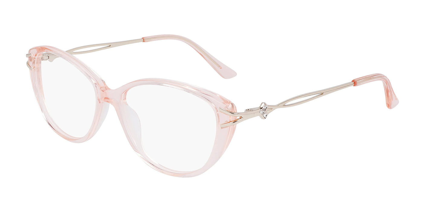 Marchon NYC TRES JOLIE 205 Eyeglasses Pink Crystal