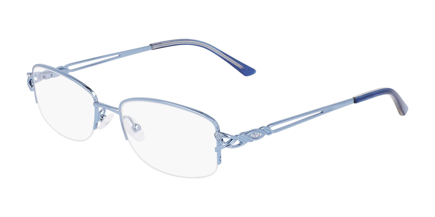 Marchon NYC TRES JOLIE 198 Eyeglasses Light Blue