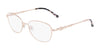 Marchon NYC TRES JOLIE 208 Eyeglasses / Rose Gold / Size 50