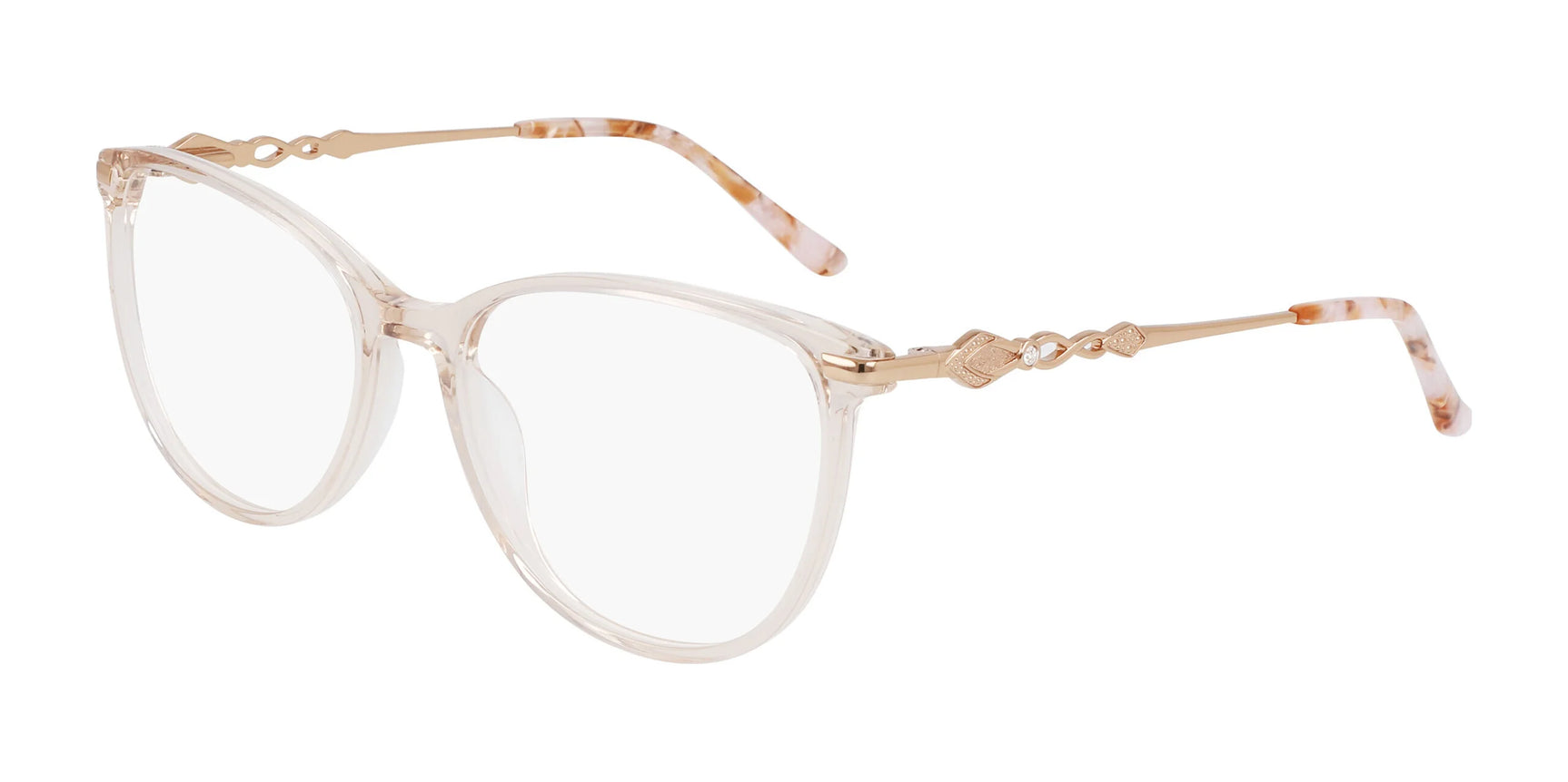 Marchon NYC TRES JOLIE 209 Eyeglasses Sand Crystal