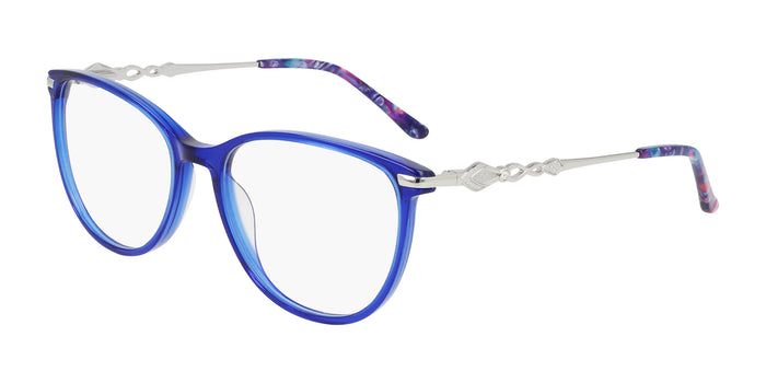 Marchon NYC TRES JOLIE 209 Eyeglasses | Size 55 / Blue Crystal