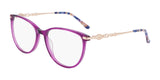 Marchon NYC TRES JOLIE 205 Eyeglasses Plum Crystal