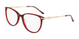 Marchon NYC TRES JOLIE 204 Eyeglasses Ruby Crystal