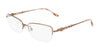 Marchon NYC TRES JOLIE 207 Eyeglasses / Light Brown / Size 52
