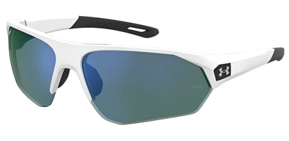 Under Armour 0001 Sunglasses Whiteblackw / Green Multilayer Oleophobic