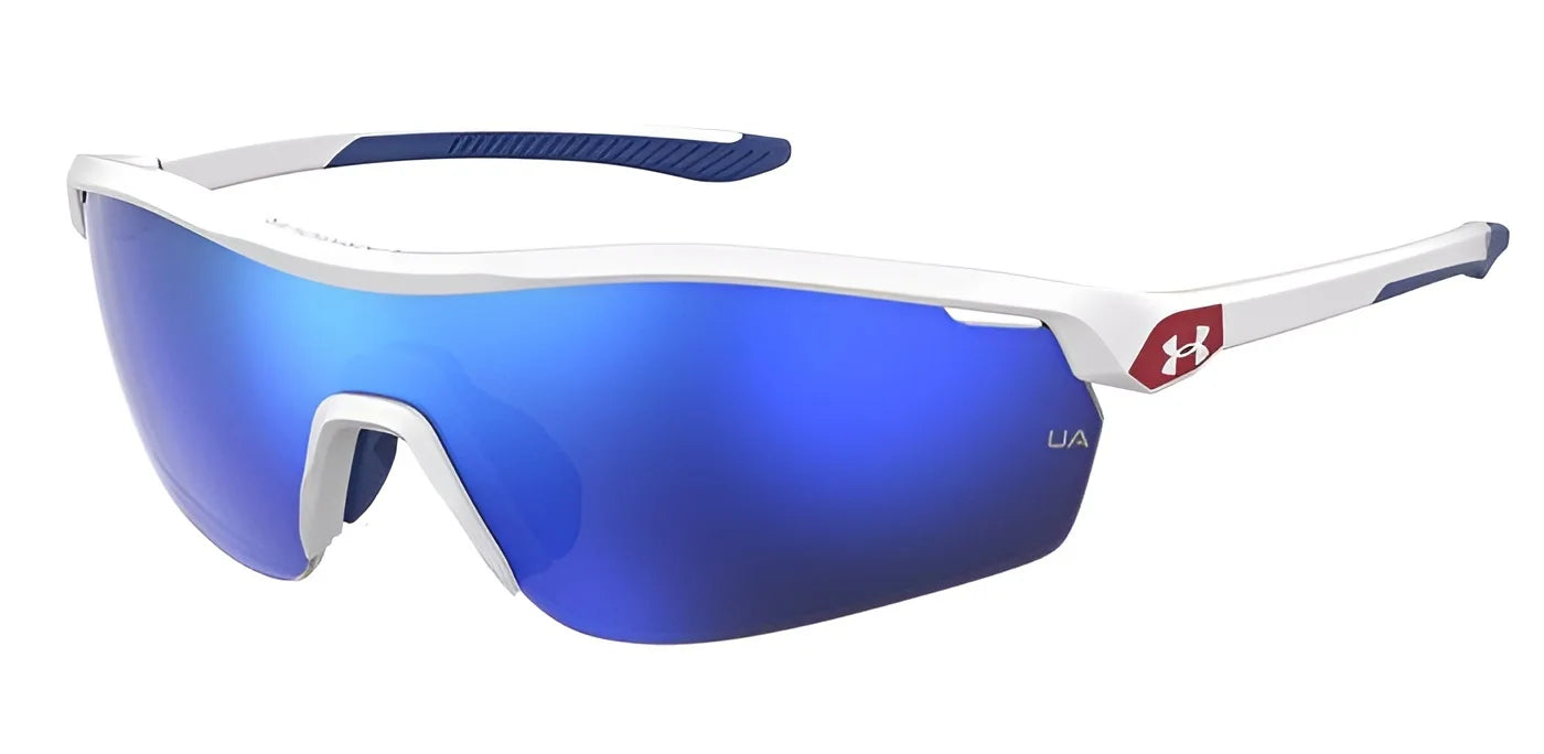 Under Armour 7001 Sunglasses Mattwhite / Blue Multilayer Oleophobic