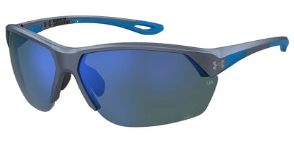 Under Armour COMPETE Sunglasses Greyblue / Green Multilayer Oleophobic