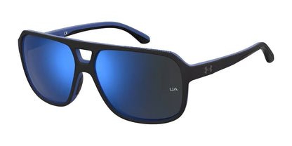 Under Armour CRUISE Sunglasses Matte Blackblue / Blu Sky Mirror