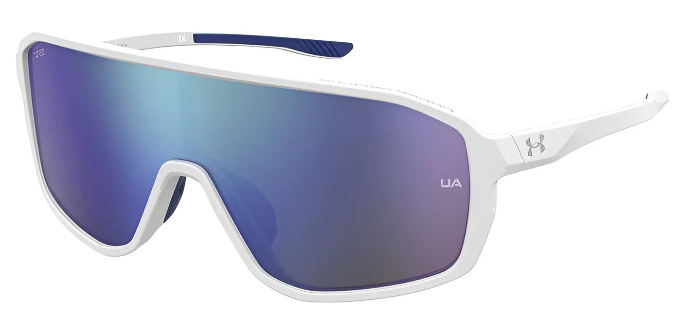 Under Armour GAMEDAY Sunglasses Matte Whiteblue / Blue Multilayer Oleophobic