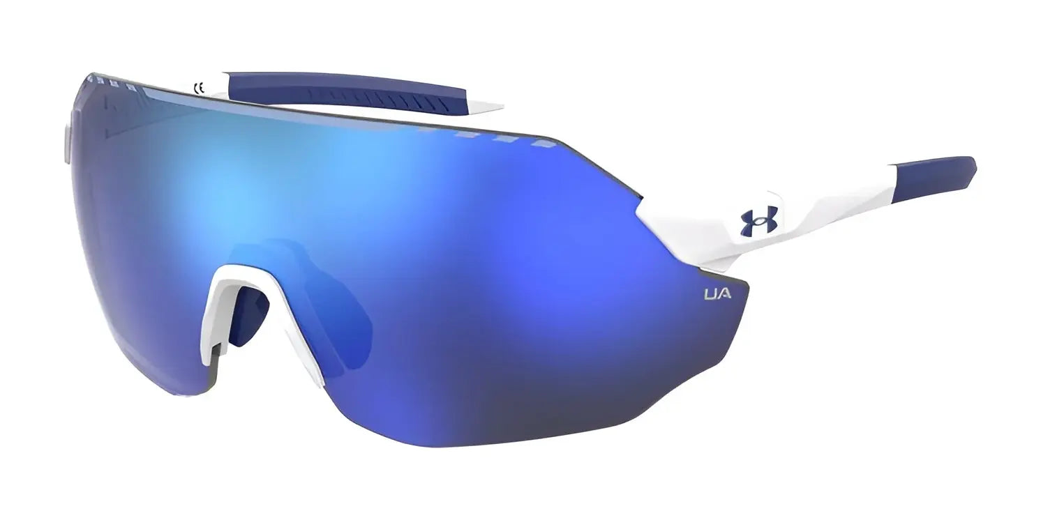 Under Armour HALFTIME Sunglasses Matte Whiteblue / Blue Multilayer Oleophobic