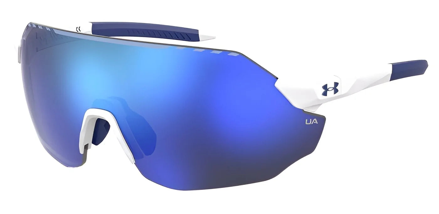 Under Armour HALFTIME Sunglasses Matte Whiteblue / Blue Multilayer Oleophobic