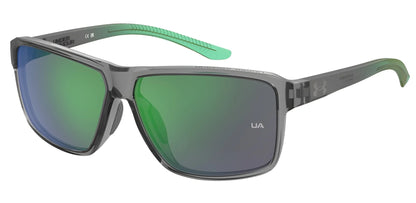 Under Armour KICKOFF F Sunglasses Grygreen / Green Multilayer