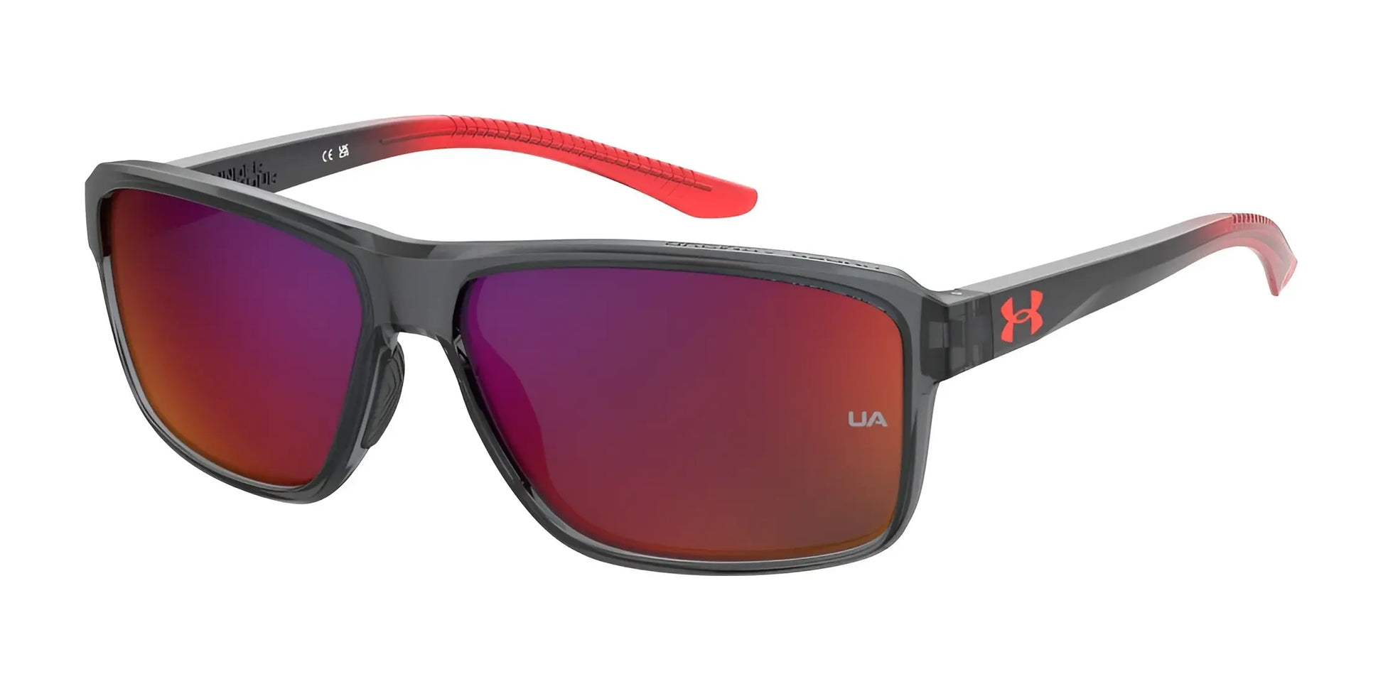 Under Armour KICKOFF Sunglasses Greyredg / Grey Infrared