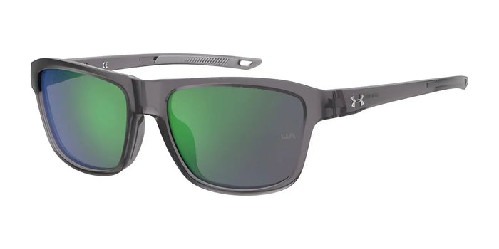 Under Armour RUMBLE F Sunglasses | Size 58 / Crygrey / Green Multilayer Oleophobic