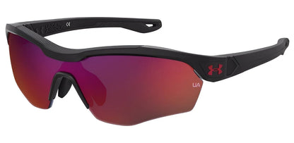 Under Armour YARD PRO JR Sunglasses Blackred / Infrared Oleophobic