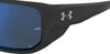 Under Armour ATTACK 2 Sunglasses | Size 63 / Black / Grey Blue Mirror Silver Polarized O
