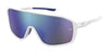 Under Armour GAMEDAY Sunglasses / Mtwht Blu / Blue Multilayer Oleophobic / Size Regular