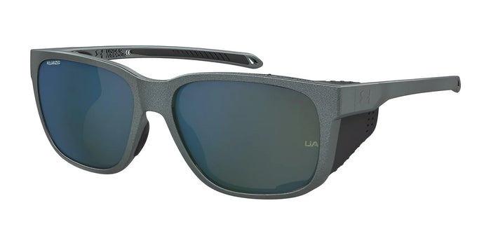 Under Armour GLACIAL Sunglasses | Size 58 / Metalz Gry / Green Multilayer Polarized Oleophobic