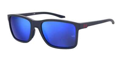 Under Armour HUSTLE XL Sunglasses Blue / Blue Multilayer
