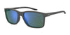 Under Armour HUSTLE XL Sunglasses | Size 59 / Mtt Grey / Green Multilayer Oleophobic