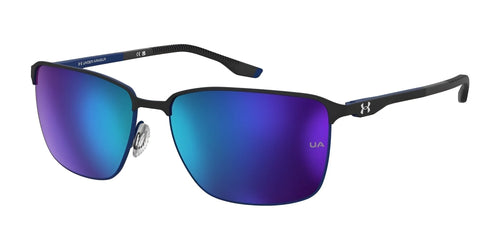 Under Armour RETAINED Sunglasses / Size 61 / Mtblkblue / Green Mirror