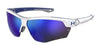 Under Armour YARD DL Sunglasses | Size 76 / Mtwht Blu / Blue Multilayer Oleophobic