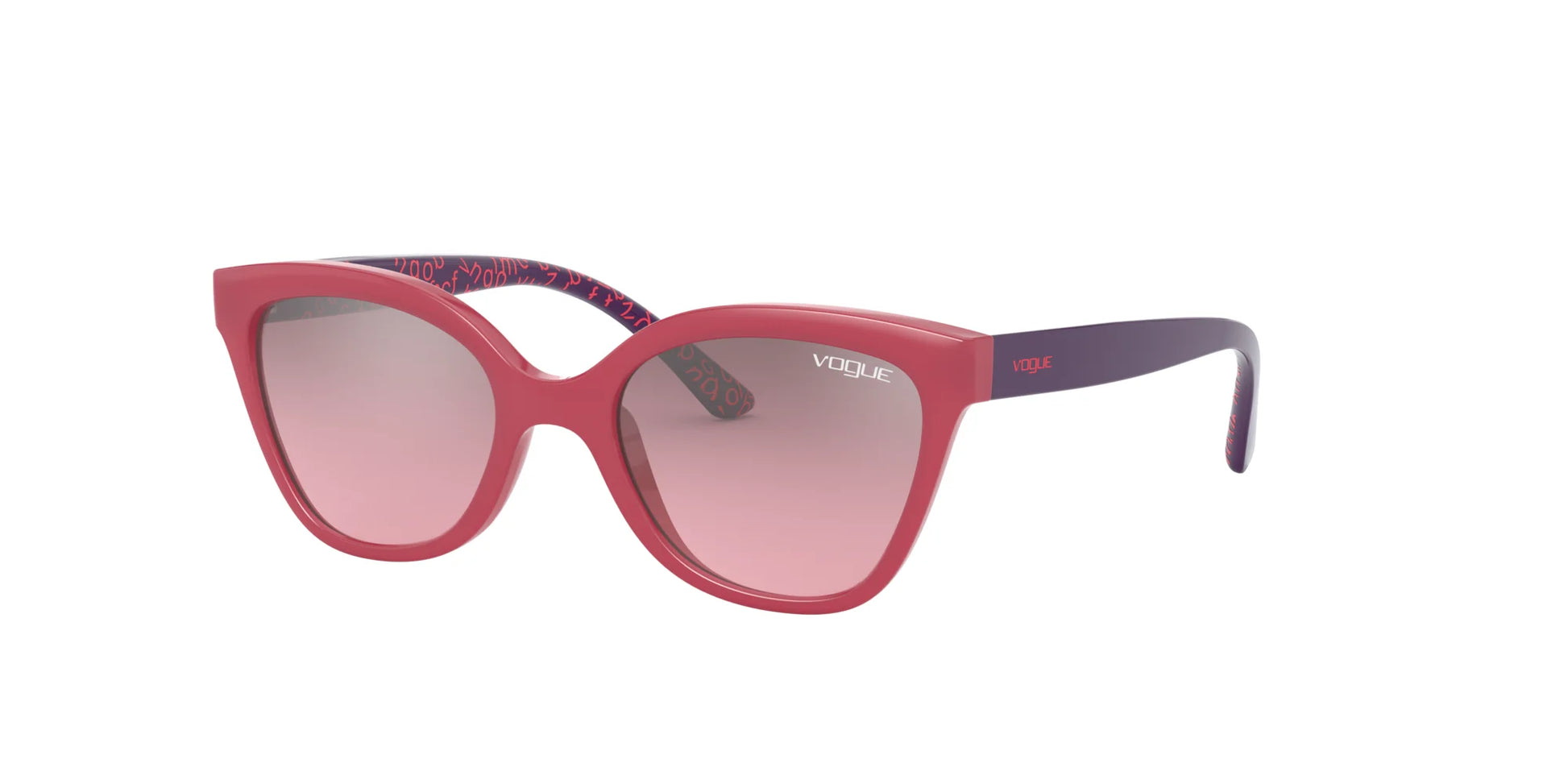 Vogue VJ2001 Sunglasses Top Opal Pink / Violet Mirror Silver Gradient