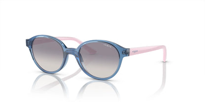 Vogue VJ2007 Sunglasses Top Transparent Blue / Gradient Blue Mirror Silver