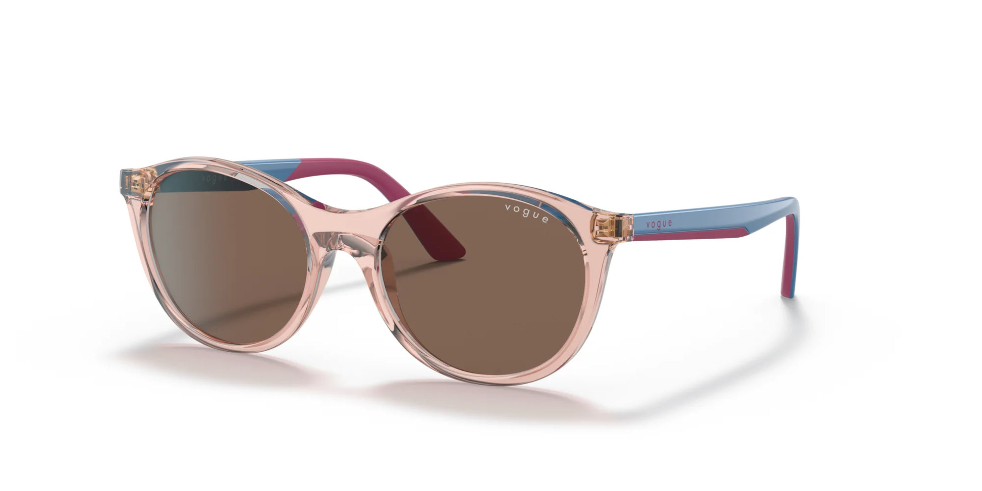 Vogue VJ2015 Sunglasses Transparent Pink / Dark Brown