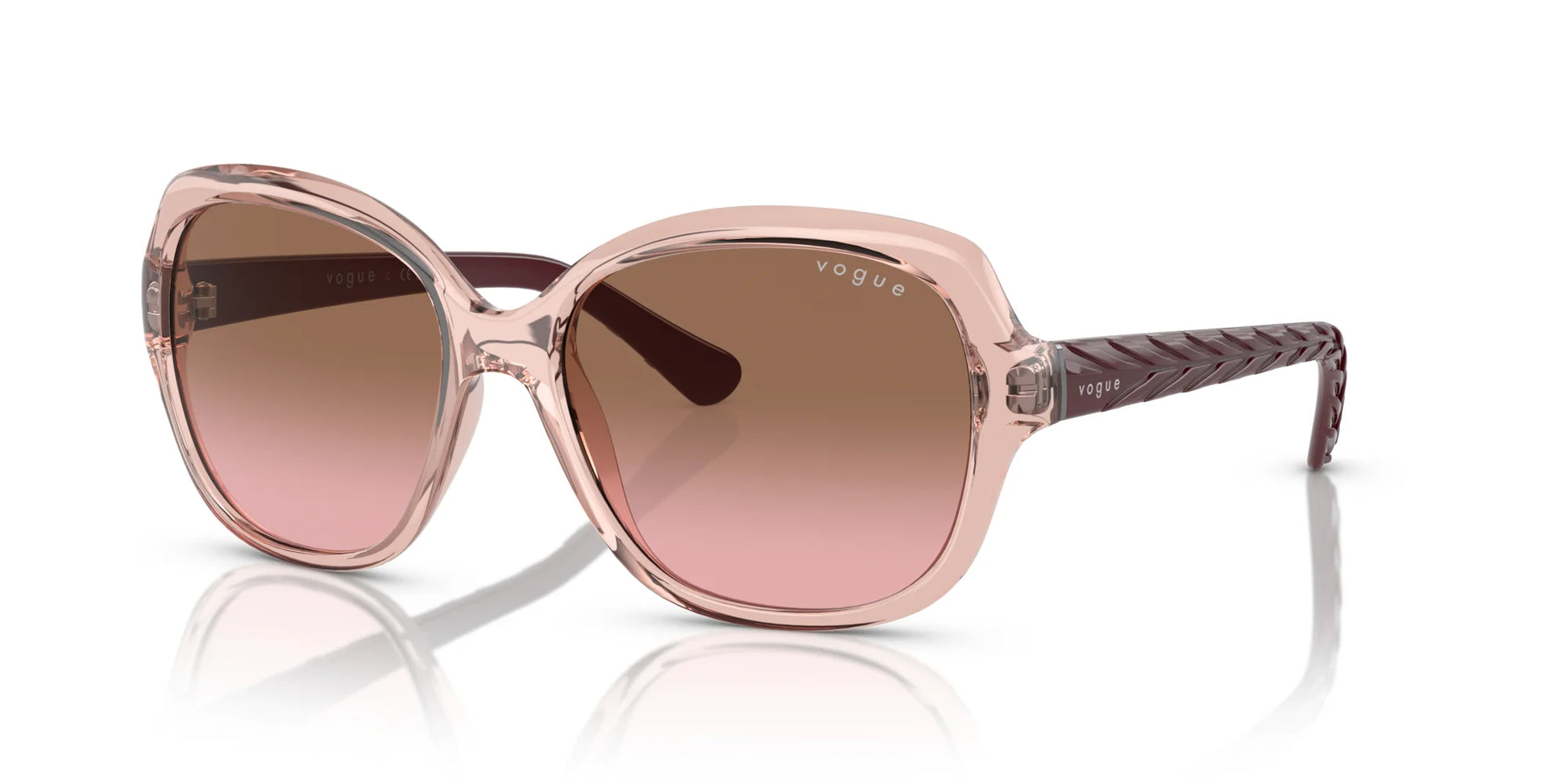 Vogue VO2871S Sunglasses Transparent Pink / Pink Gradient Brown