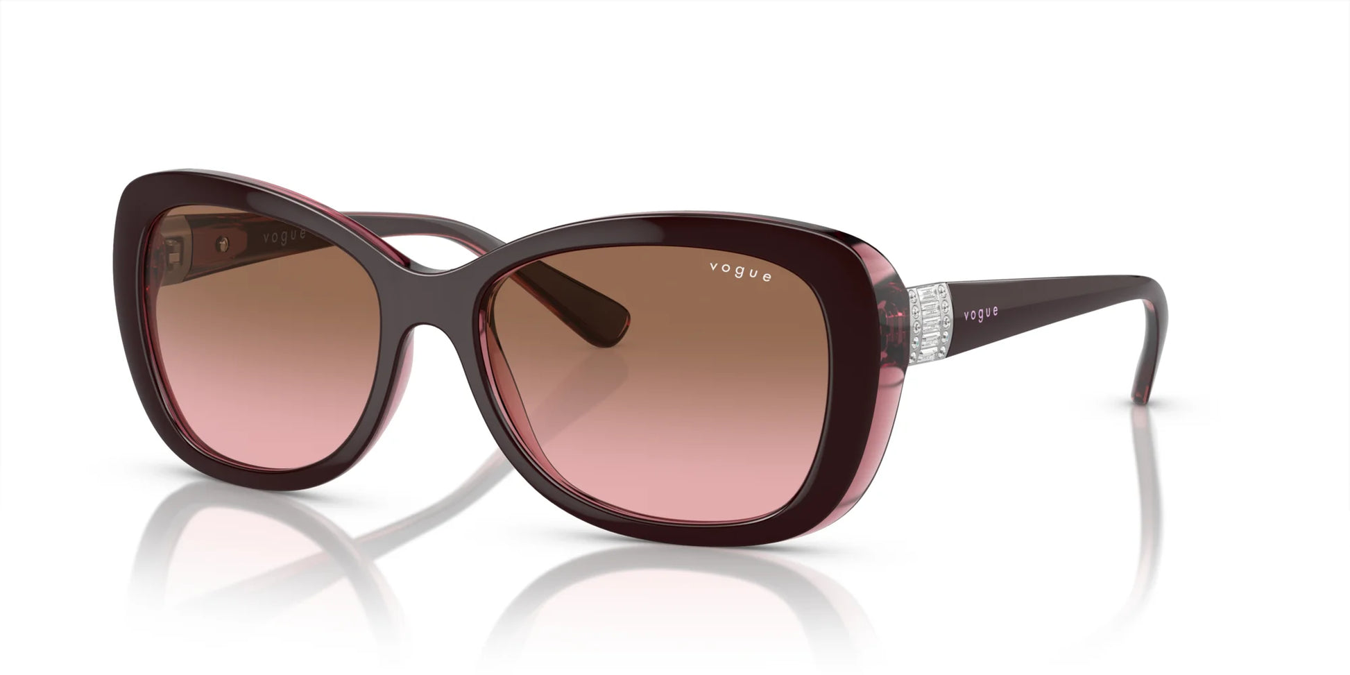 Vogue VO2943SB Sunglasses Top Brown / Opal Pink / Pink Gradient Brown
