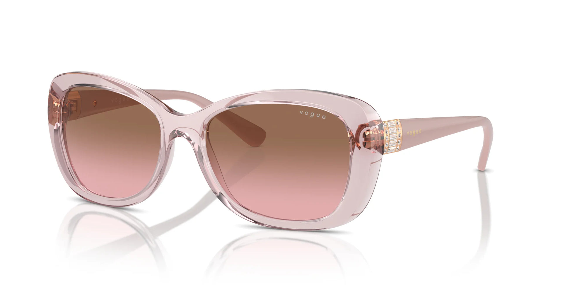 Vogue VO2943SB Sunglasses Transparent Pink / Pink Gradient Brown