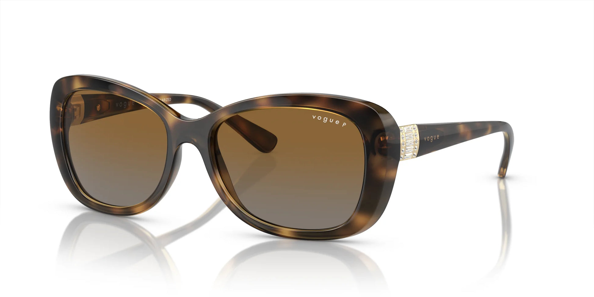 Vogue VO2943SB Sunglasses Dark Havana / Brown Gradient Polarized