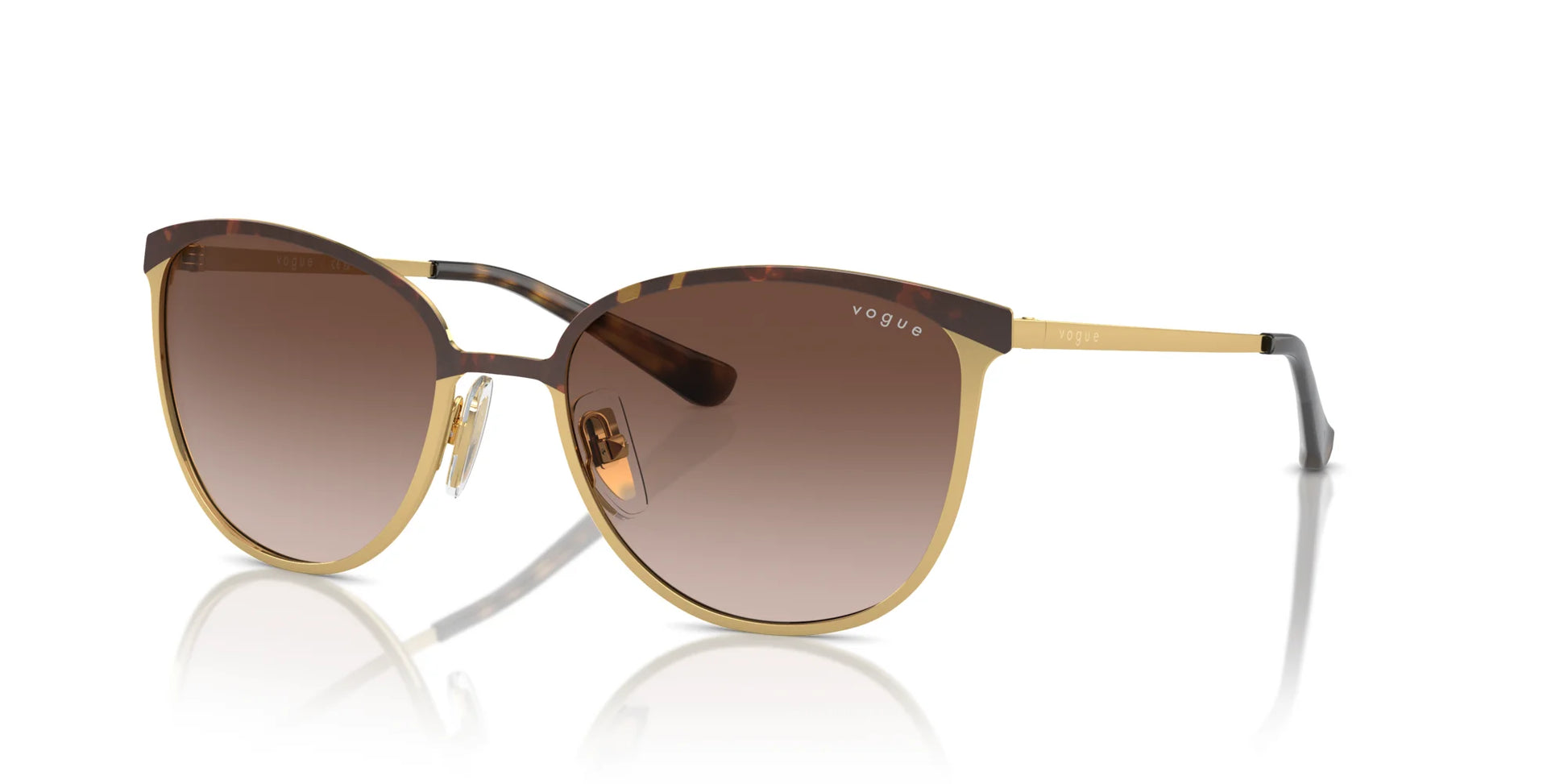 Vogue VO4002S Sunglasses Top Havana / Gold / Gradient Brown