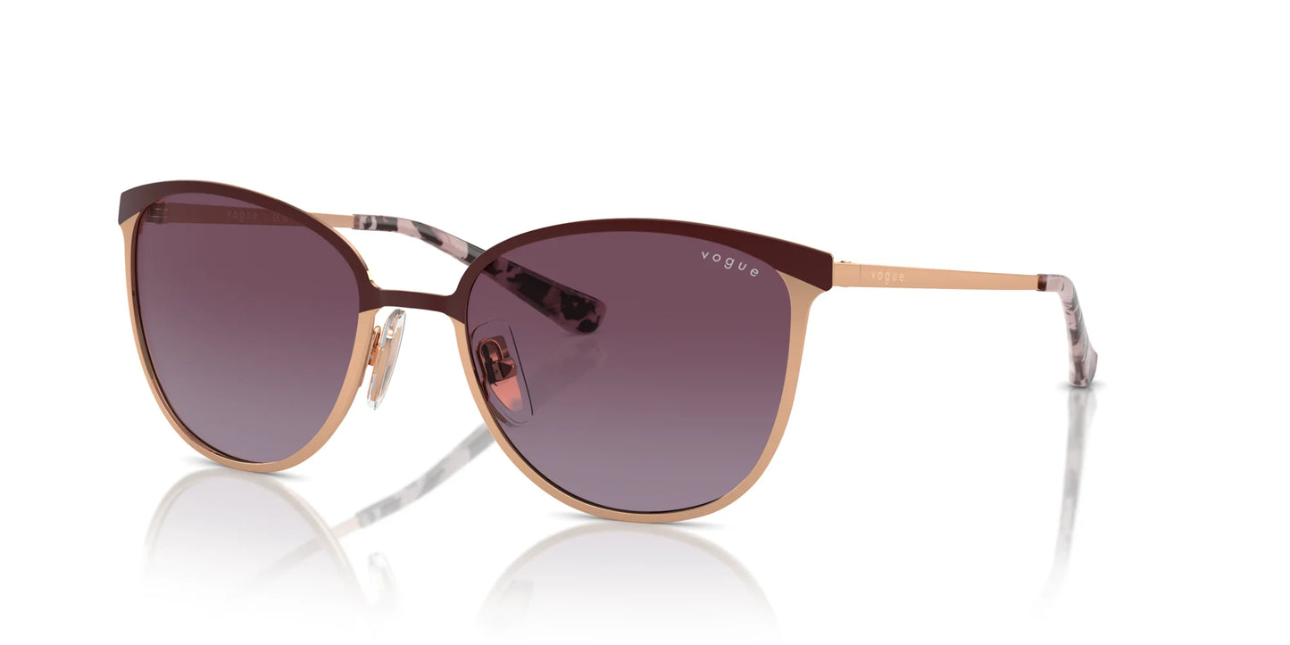 Vogue VO4002S Sunglasses Top Bordeaux / Rose Gold / Gradient Violet