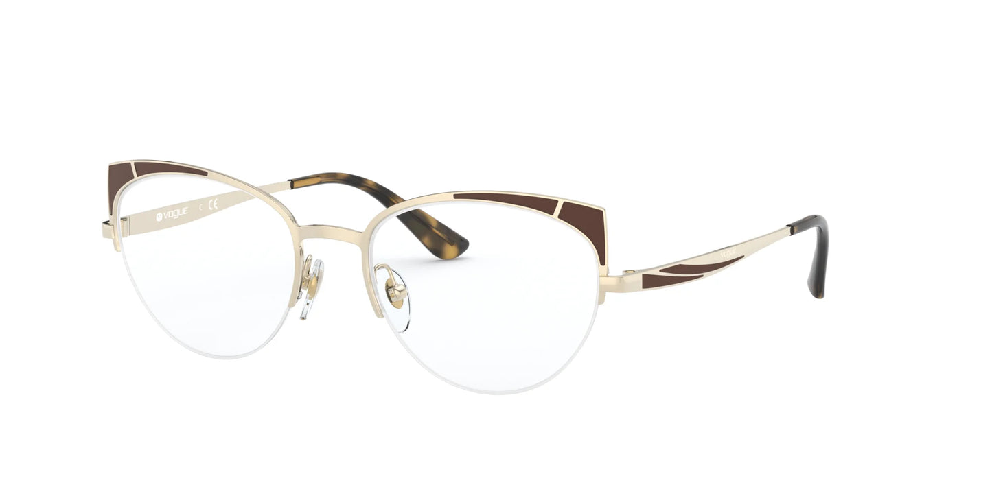 Vogue VO4153 Eyeglasses Top Pale Gold / Matte Brown