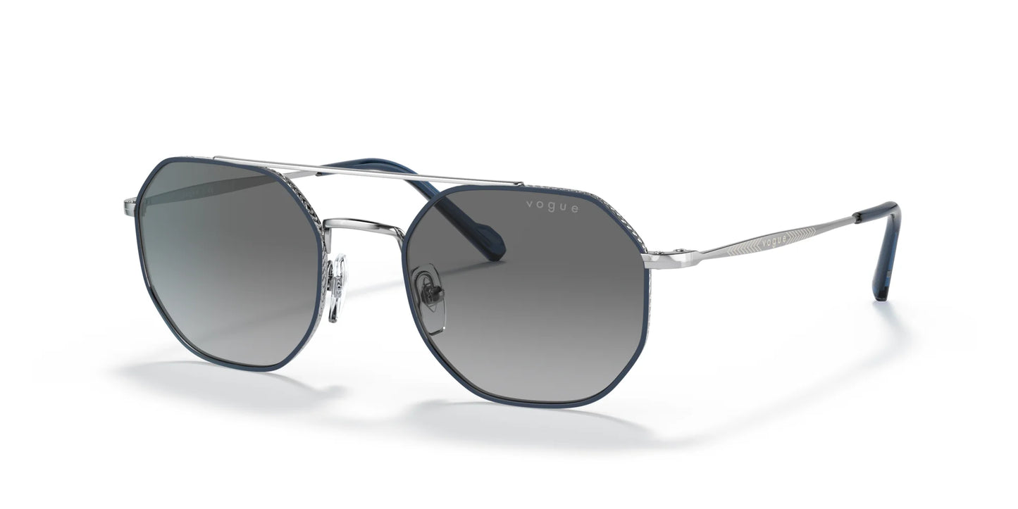 Vogue VO4193S Sunglasses Top Blue / Silver / Grey Gradient
