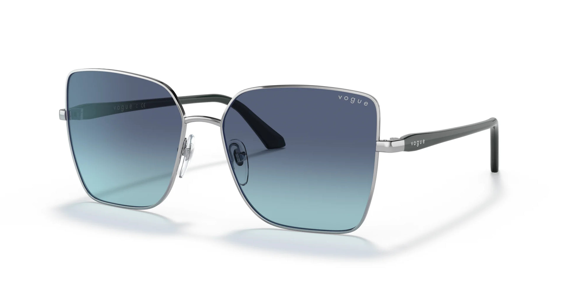 Vogue VO4199S Sunglasses Silver / Azure Gradient Dark Blue