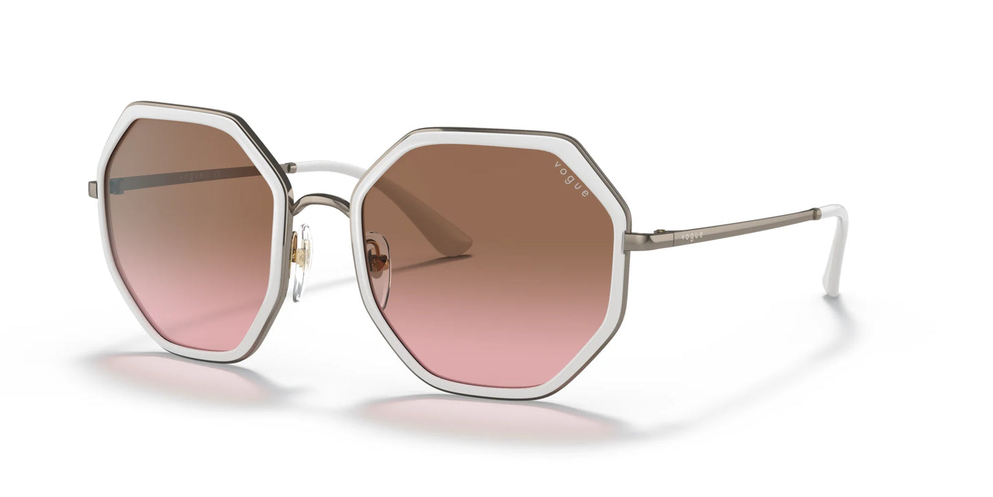 Vogue VO4224S Sunglasses Light Brown / White / Pink Gradient Brown