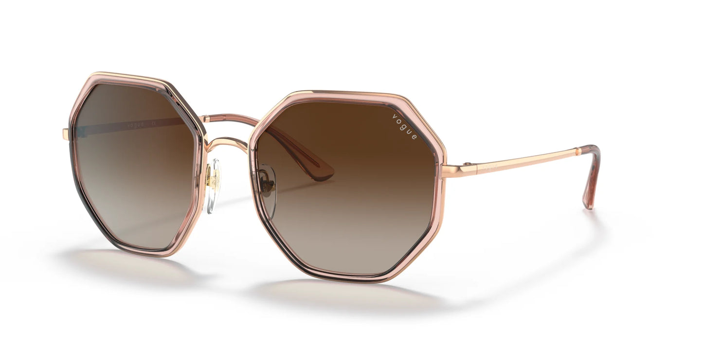 Vogue VO4224S Sunglasses Rose Gold / Pink / Brown Gradient