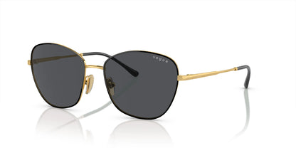 Vogue VO4232S Sunglasses Top Black / Gold / Dark Grey