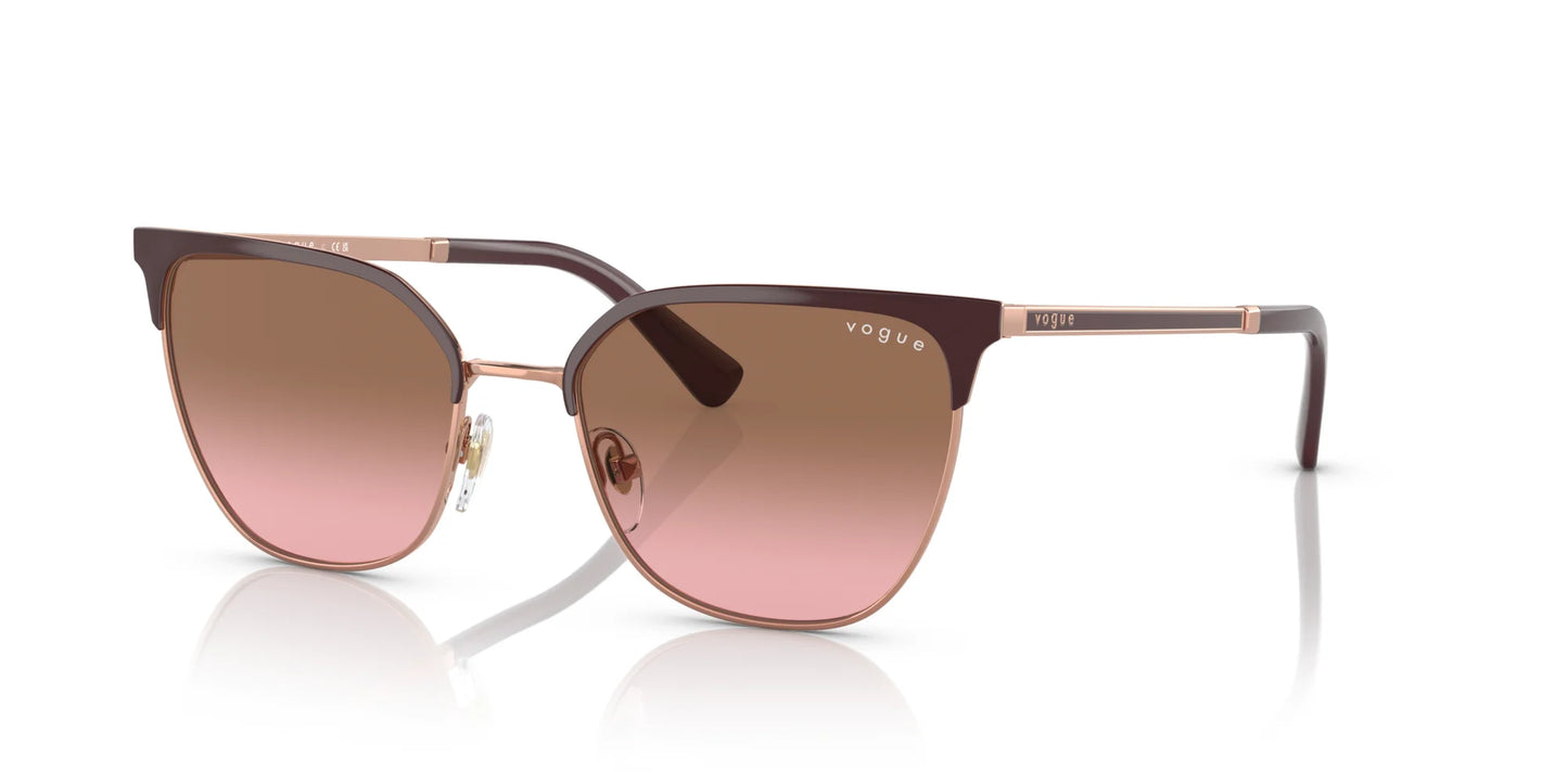 Vogue VO4248S Sunglasses Top Bordeaux / Rose Gold / Pink Gradient Brown
