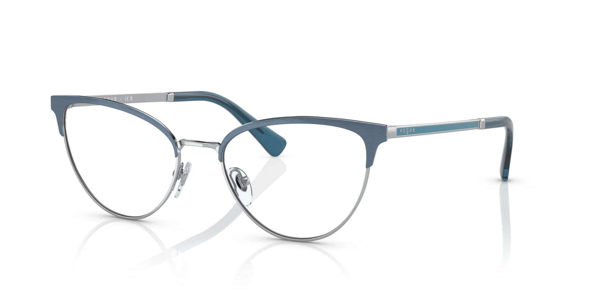Vogue VO4250 Eyeglasses Top Brushed Azure / Silver